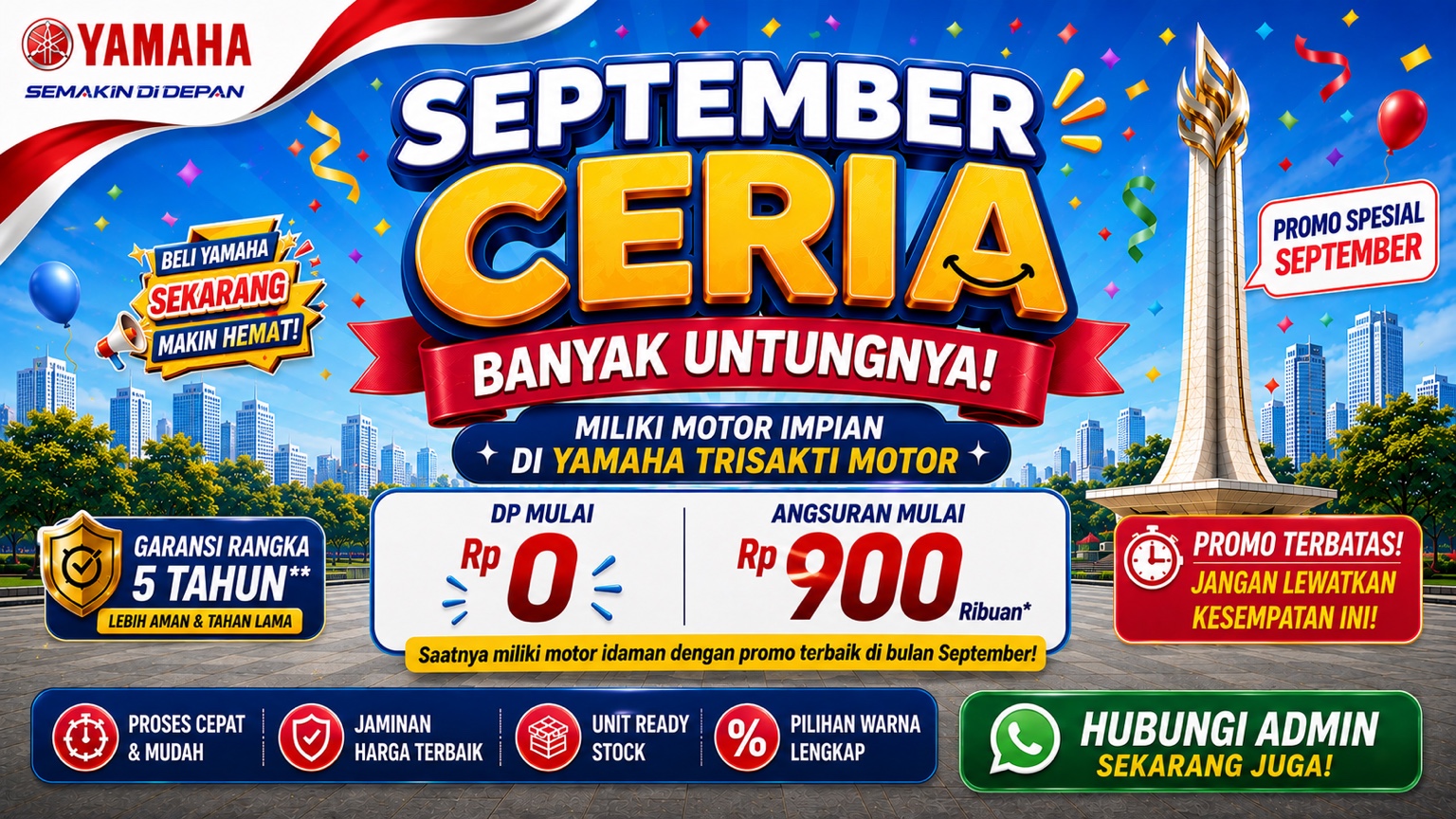 September Ceria, promo spesial Yamaha Trisakti Motor September 2026